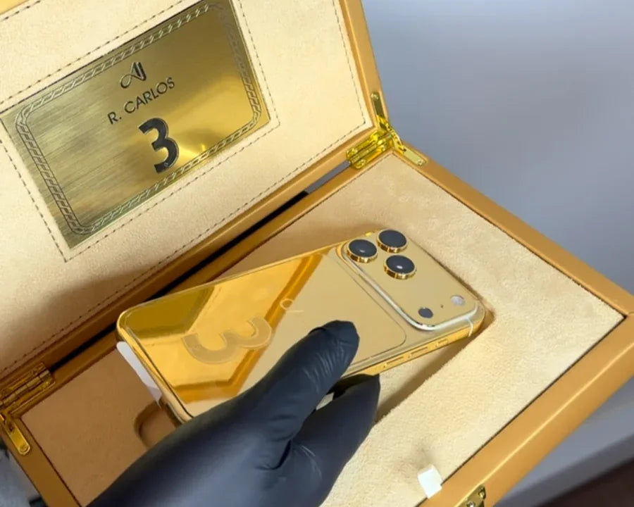 Case with engraved plaque